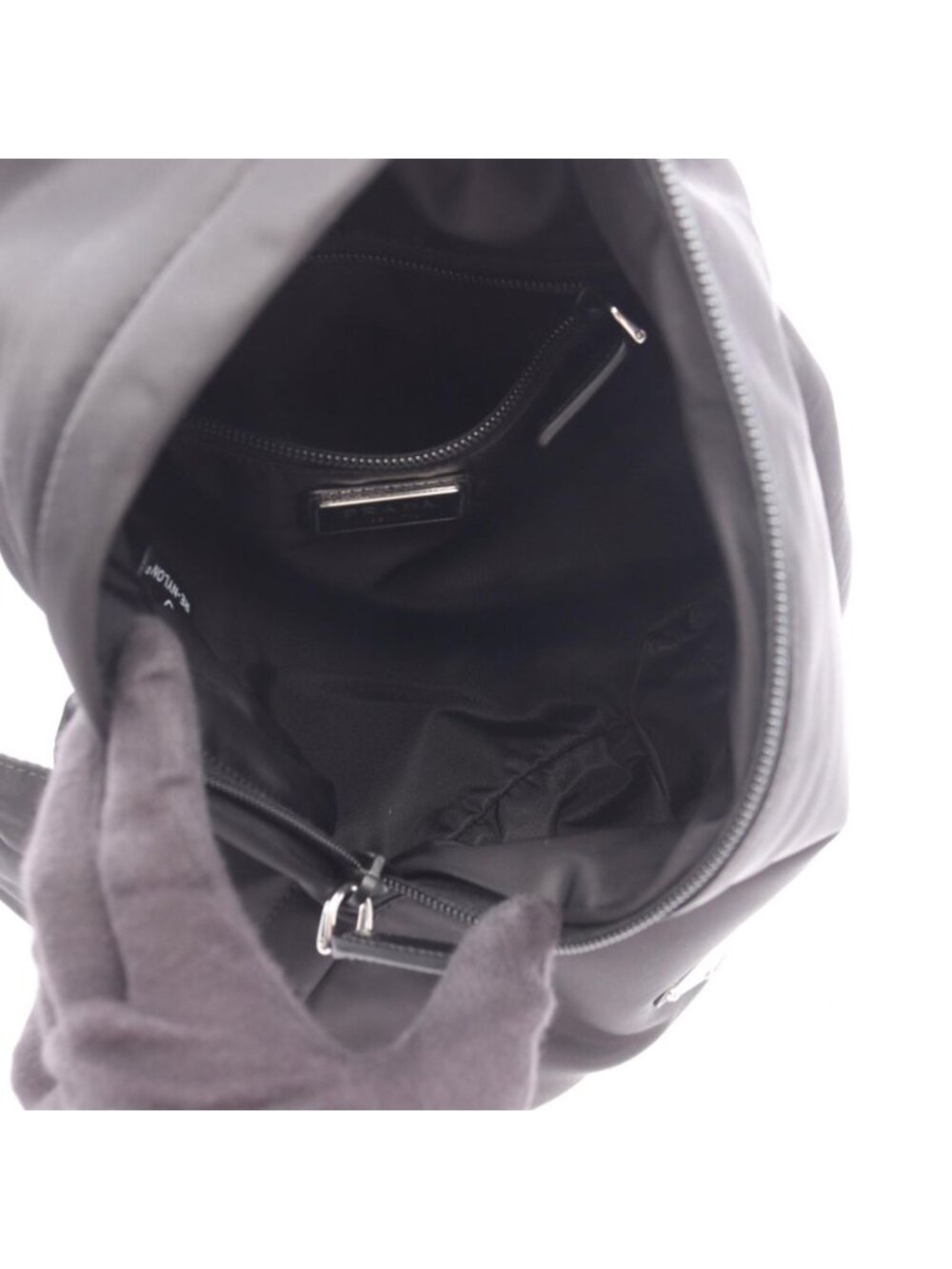 ★SOLD★ Prada Waist Bag Re-Nylon Black Nylon Triangle Logo - Picture 3 of 5